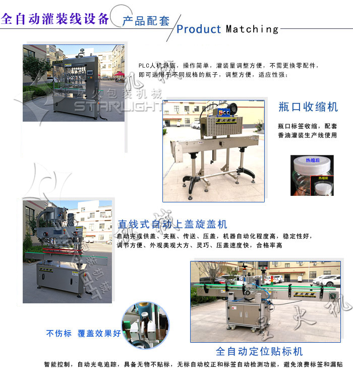 星火全自動灌裝線設(shè)備單機(jī)部件展示